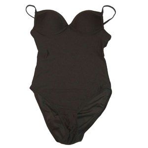 NWOT JCrew $110 Underwire Push-Up One-Piece Swimsuit Sz 4 Black F1347 PWW